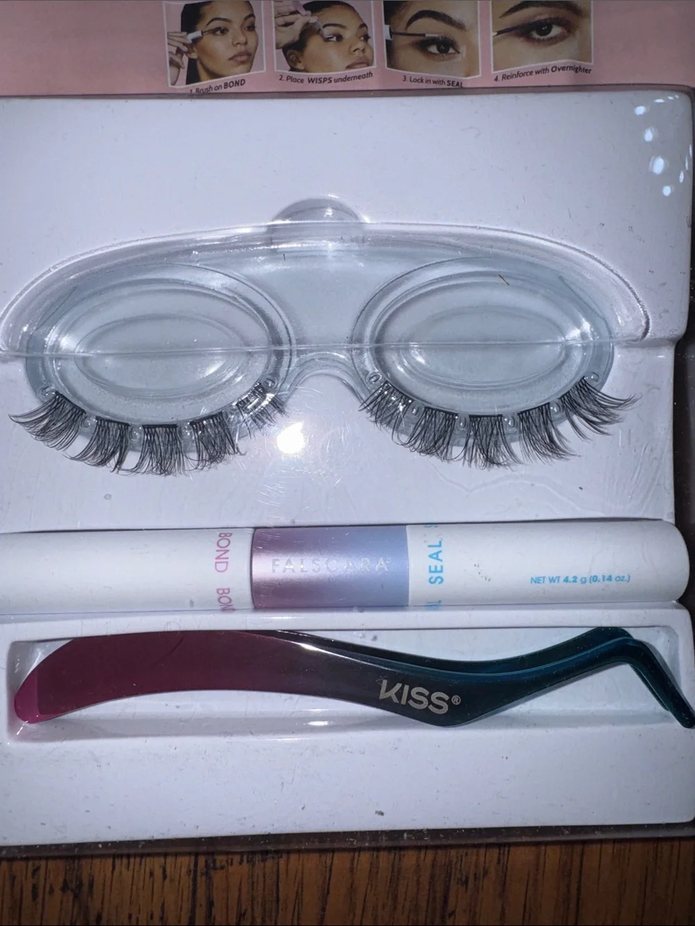 KISS Falscara Lash Starter Kit - Purple and Silver Tools C1.RBk.M